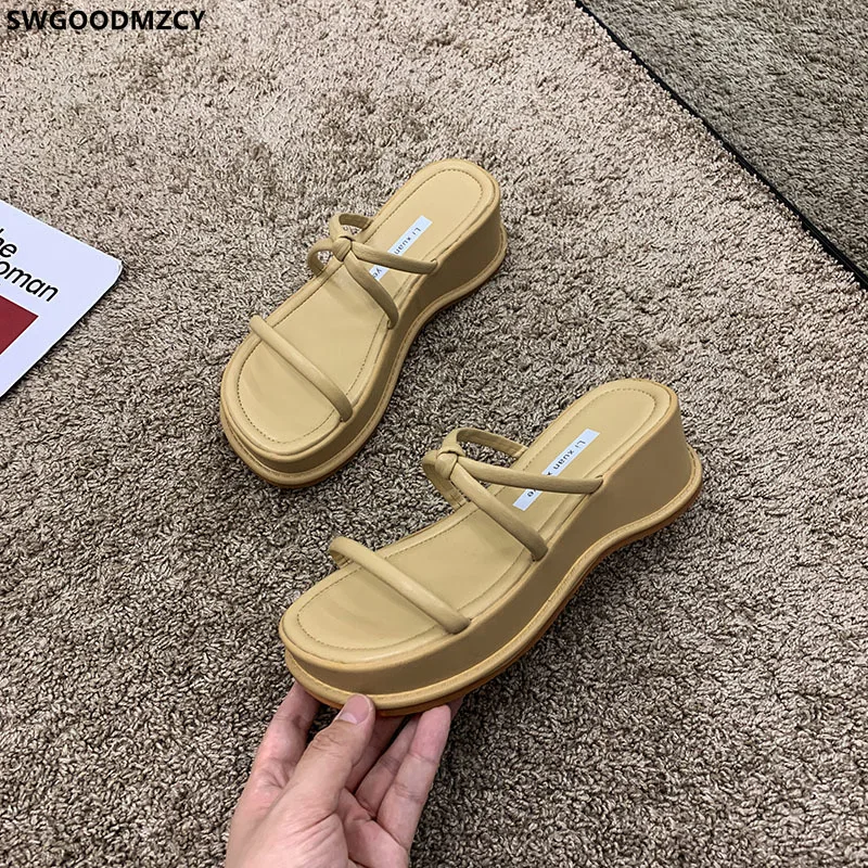 

Pumps Women Shoes Ladies Slippers Wedges Shoes for Women Slippers High Heels Women Summer 2021 Woman Slippers Zapatilla De Mujer