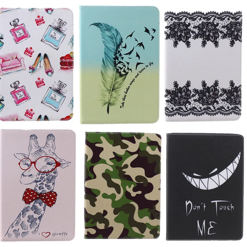 Тонкий чехол книжка из искусственной кожи с рисунком совы бабочки цветов для Samsung