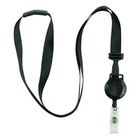 1pc retractable lanyard with badge reel cellphone case neck lanyard strap for staff work id card hanging key exhibition