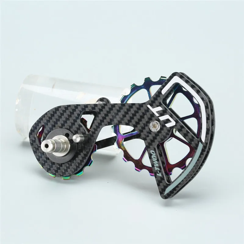 17т цветной дорожный керамический подшипник шкив из углеродного волокна Радужный