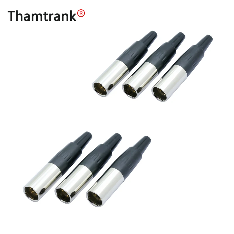 1 шт. высокое качество Mini XLR 3 4 5 контактный штекер маленький Аудио Микрофон разъем
