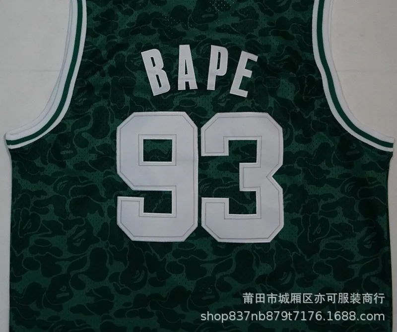 NBA Jersey Joint 93 Rap Godfather L Celtics Lakers вышитая ретро новая ткань Баскетбольная одежда