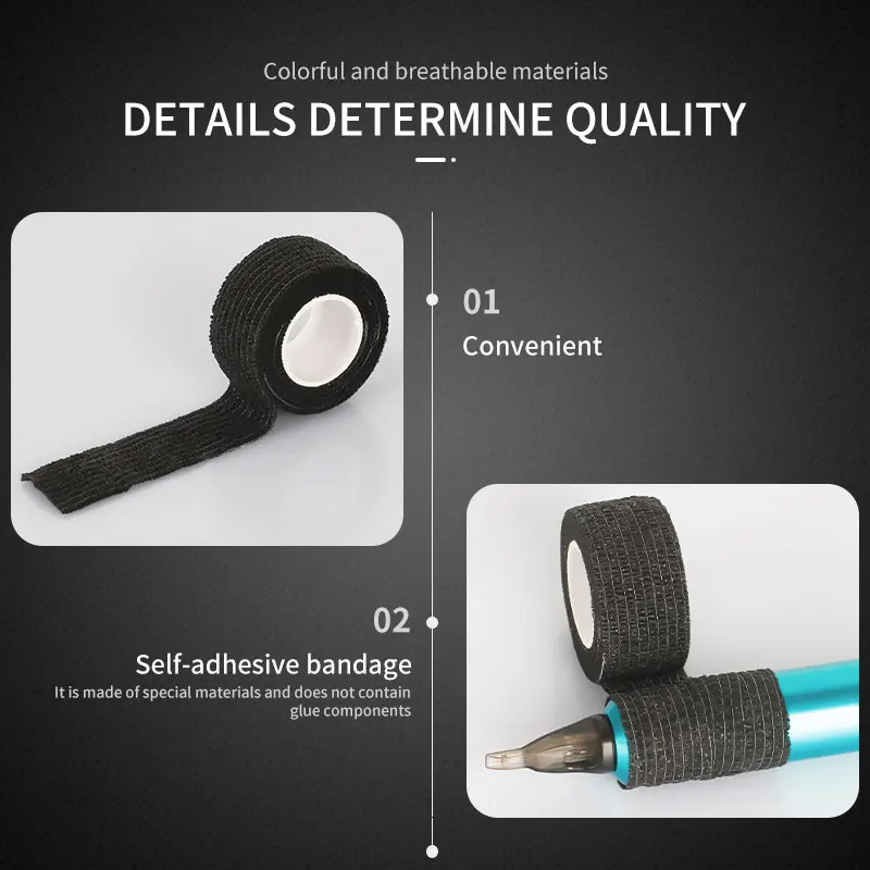 Бандаж для тату ручки пластырь лента обертывания защита запястья пальцев 2 5 см