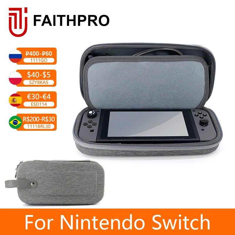 

Protective Hardshell Messenger Bag for Console Controller Dock AC Adapter Cable & Accessories Suitable for Nintendo Switch