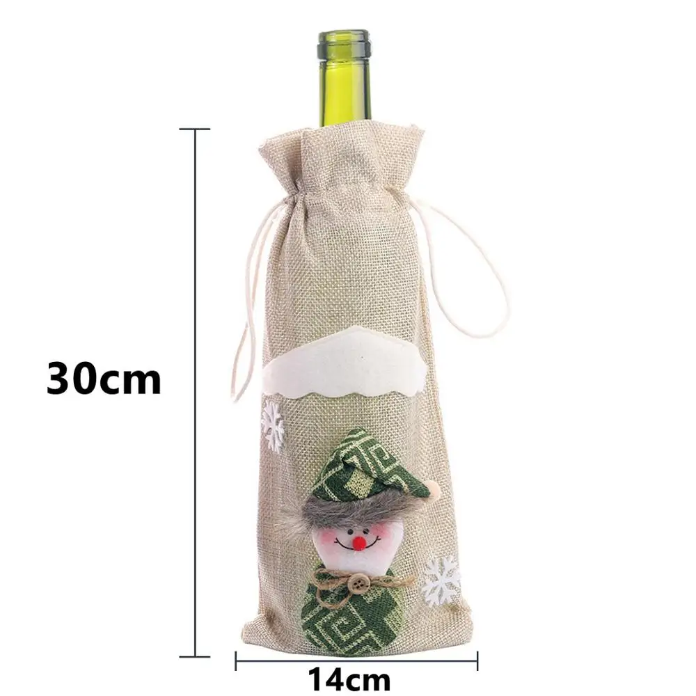 Wine Holder 6 Taoup 1 шт. мультяшная Рождественская Подарочная коробка Упаковка металлические рождественские украшения Декор для дома Noel Navidad Санта Клаус рождественские Вечерние - Цвет: Wine Holder 6