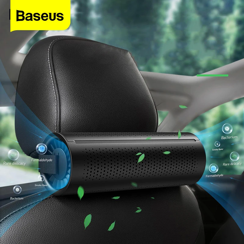 Baseus Car Freshener New Car Air Purifier Ionizer Negative Ion Activated Carbon Formaldehyde Auto Air Cleaner Car Accessiories