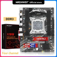 Материнская плата Machinist X99, LGA 2011-3 DDR3, память ECC/NON-ECC, четырехканальный процессор Intel Xeon E5 V3 и V4 SATA/NVME M.2 x99-G7