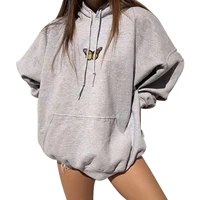 women long sleeve hoodie butterfly print sweatshirts fashion hooded tops for shopping daily wear