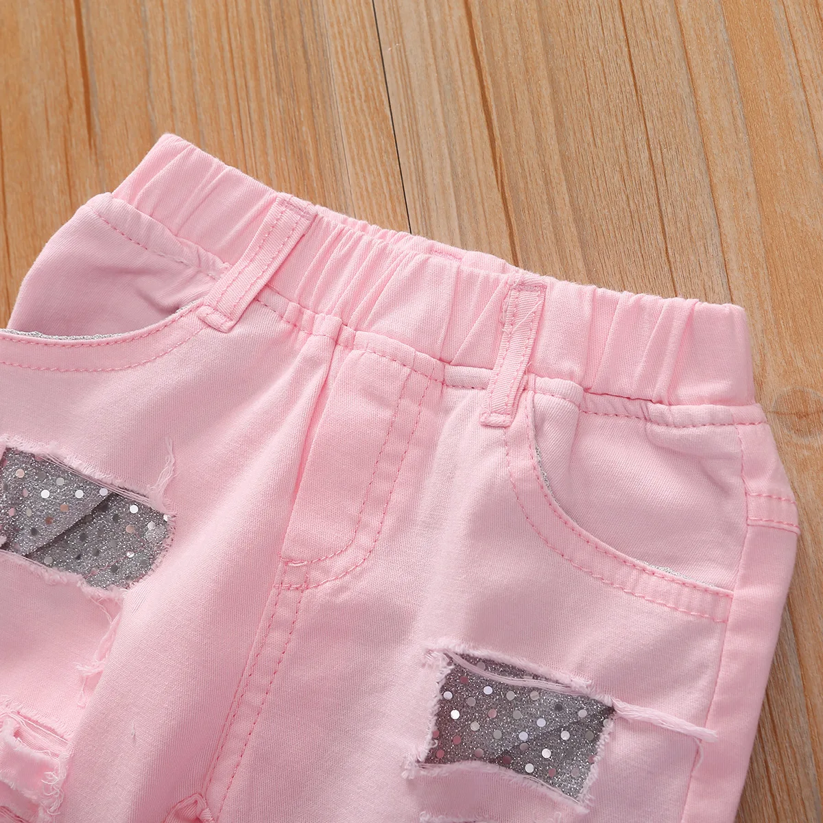 Новое поступление 2019 одежда для девочек костюм футболка с коротким рукавом и