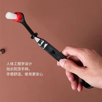 aixiangru coffee grinder cleaning brushlengthened pp handleremovable nylon headwith spoon function kitchen accessories