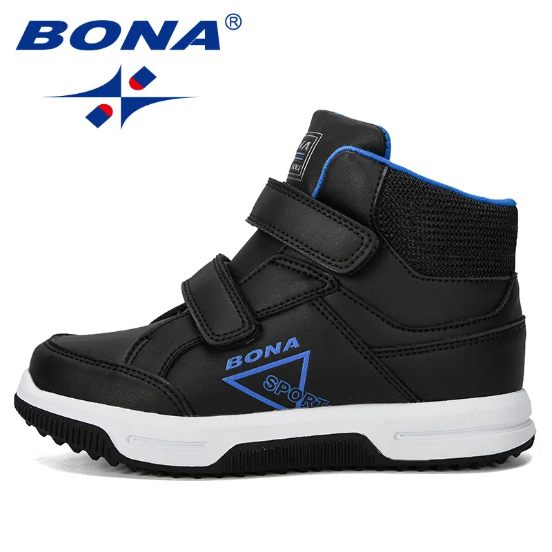 Детские Ботинки BONA из искусственной кожи классические кроссовки на плоской