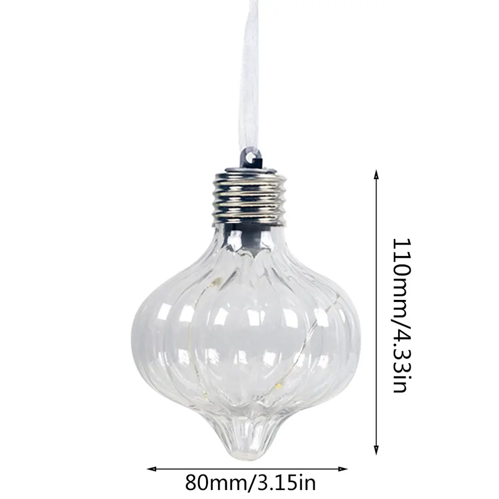 Рождественский шар имитация лампы дерево освещение подвеска ПЭТ в форме нити