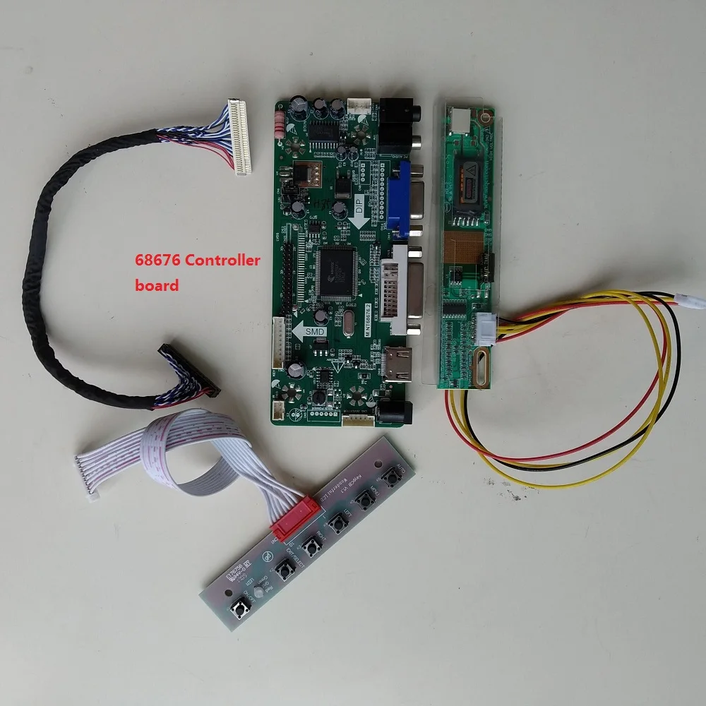 Плата контроллера универсальный совместимый HDMI/lcd/светодиодный/DIY монитор M. N68676 LVDS VGA DVI компьютерный цифровой комплект панель экрана