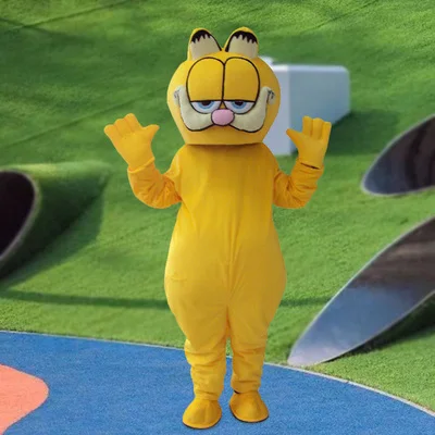 Высокое качество Гарфилд кошка талисман fursuit костюм карнавальный маскарадный