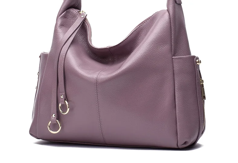 

2020 temperament commuter leather women's bag shoulder bag casual big bag middle-aged lady bag mother cowhide messenger bag
