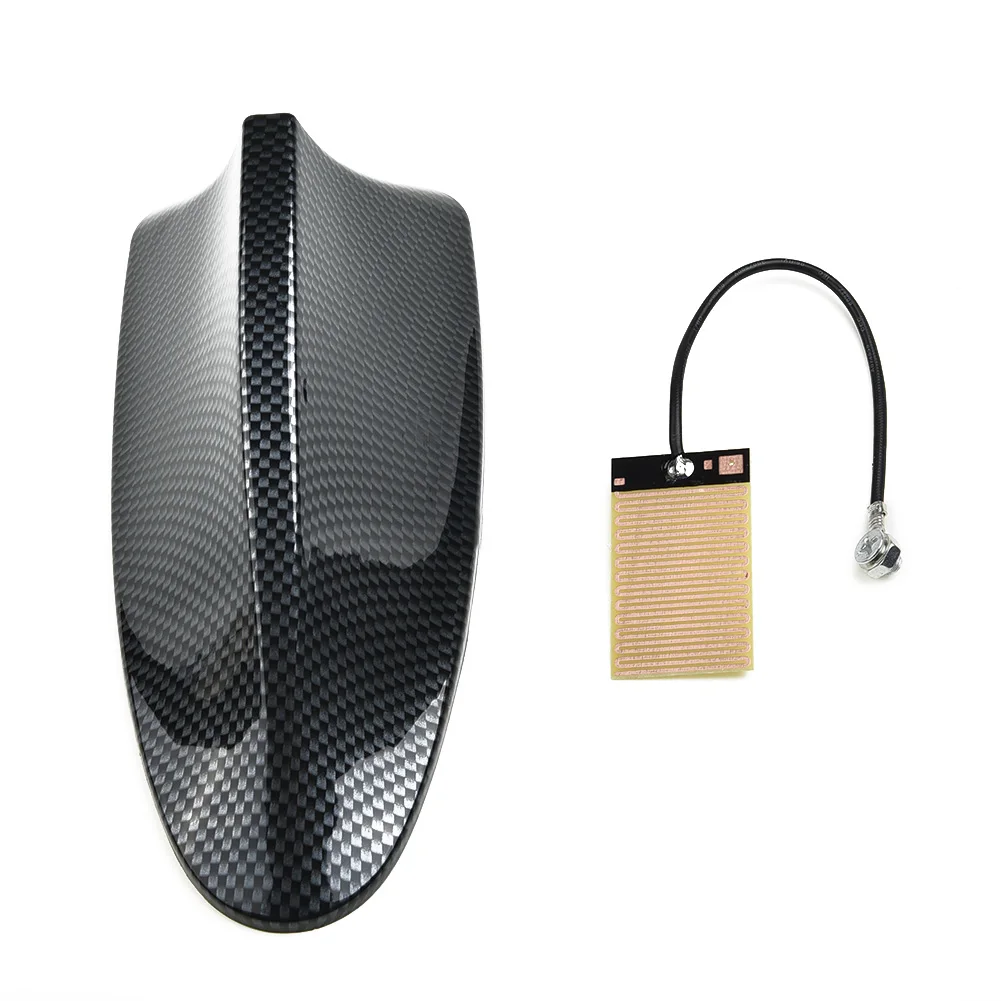 Radio Antenna Waterproof Shark Fin style Roof Signal Amplifier Aerial.exterior Carbon Fiber look | Автомобили и мотоциклы
