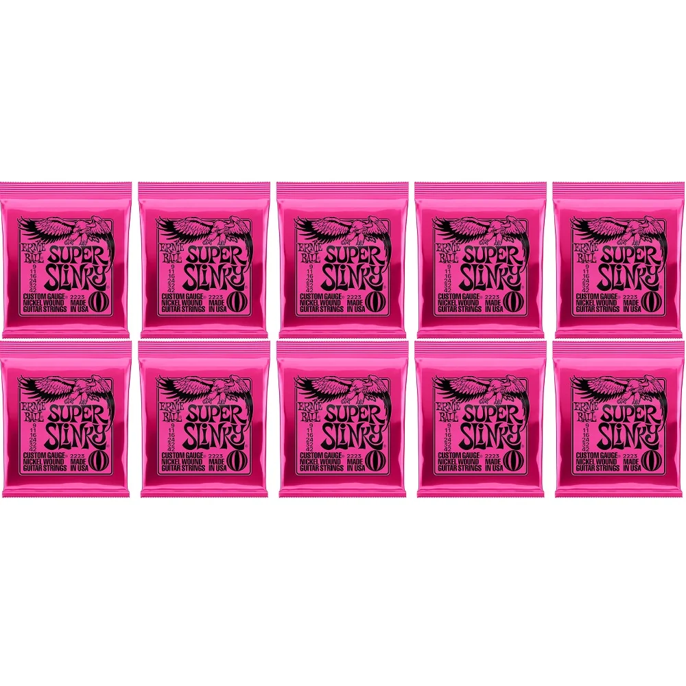 10 set eniball elektrische gitarre saiten 2221 spielen echten heavy metal rock nickel wound 6 saiten für elektrische gitarre zubehör free gl