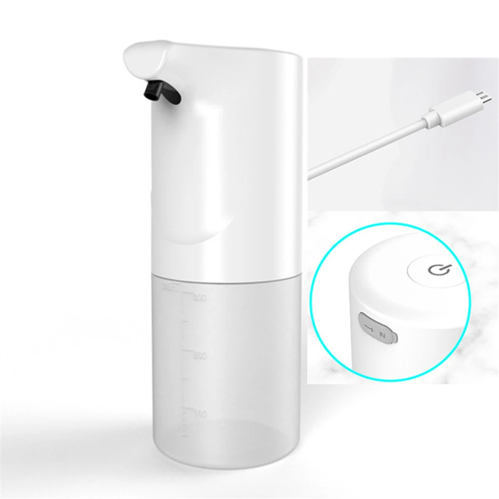 

USB Charge Automatic Sensor Foam Soap Dispenser Intelligent Induction Foam Dispenser Smart Liquid Soap Dispenser Auto Touchless