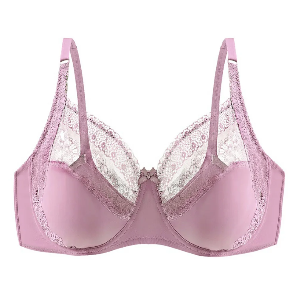 

Plus Size Bra Women's V-neck Full Coverage Non Padded Underwire Minimizer Bra 36 38 40 42 44 46 48 50 B C D DD E