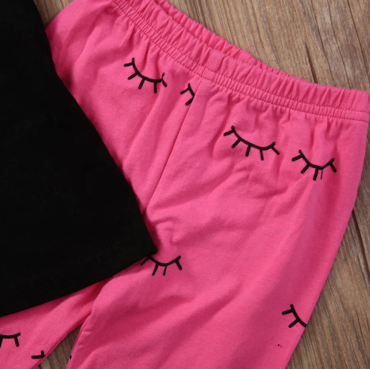 Комплект из 2 предметов для маленьких девочек хлопковая Футболка с буквенным