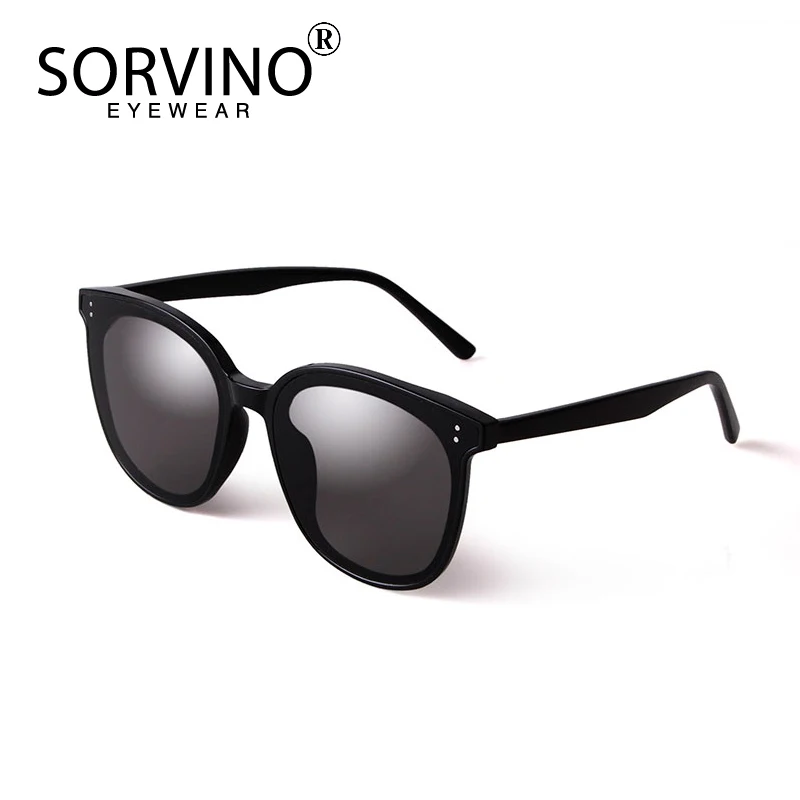 Мужские и женские солнцезащитные очки SORVINO белые с большой оправой устойчивые к