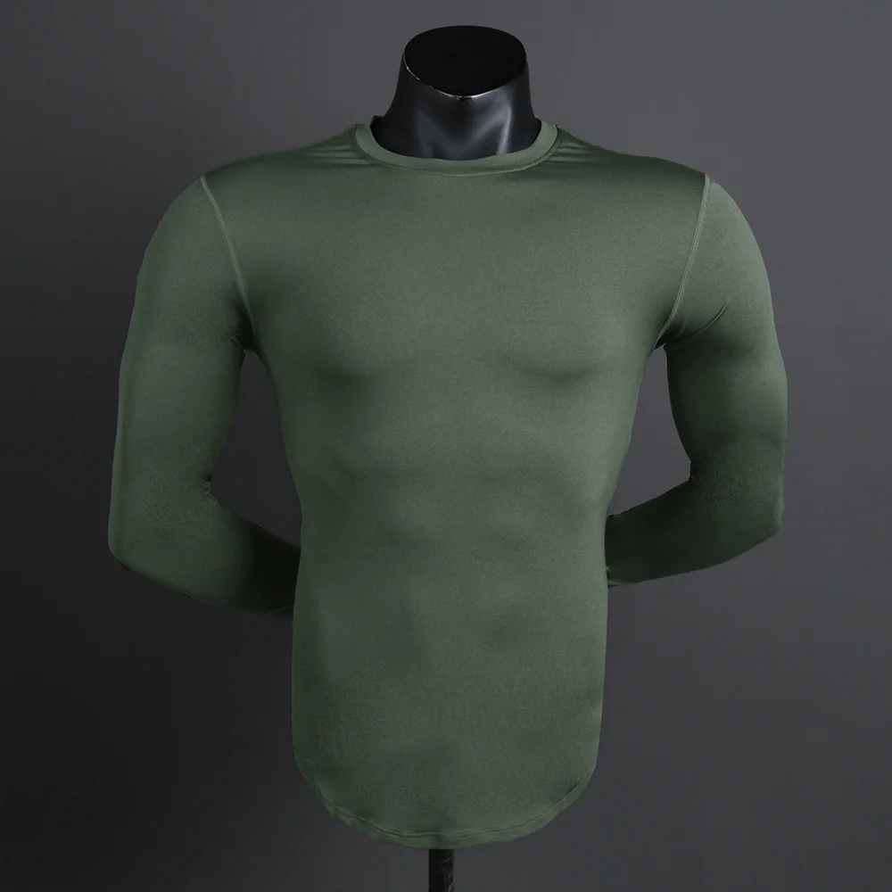 Quick Drying Rashguard for Men Workout Running Fitness Compression Shirt Breathable Tops Gym T-Shirts Clothing Sports Shirts