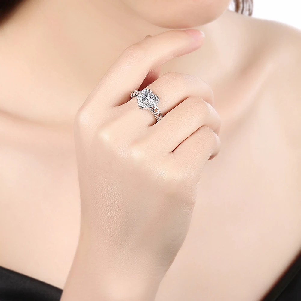 

V764 Top Quality 18K gold plated ring AAAAA Zircon ring For Women Fine Jewelry Collares