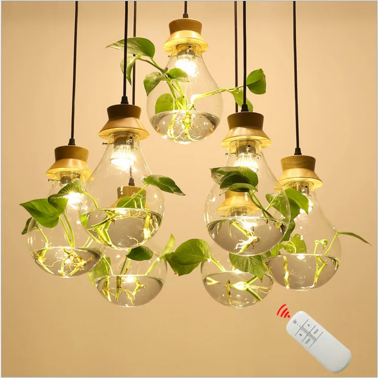 

nordic led crystal glass ball chandelier ceiling industrial lighting christmas decorations for home e27 pendant light