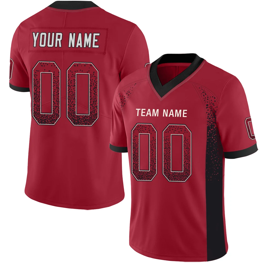 Wholesale Custom Football Jersey Team Name/Number Full Sublimate Football Game Training Stretch Soft Uniform for Male/Girl/Youth