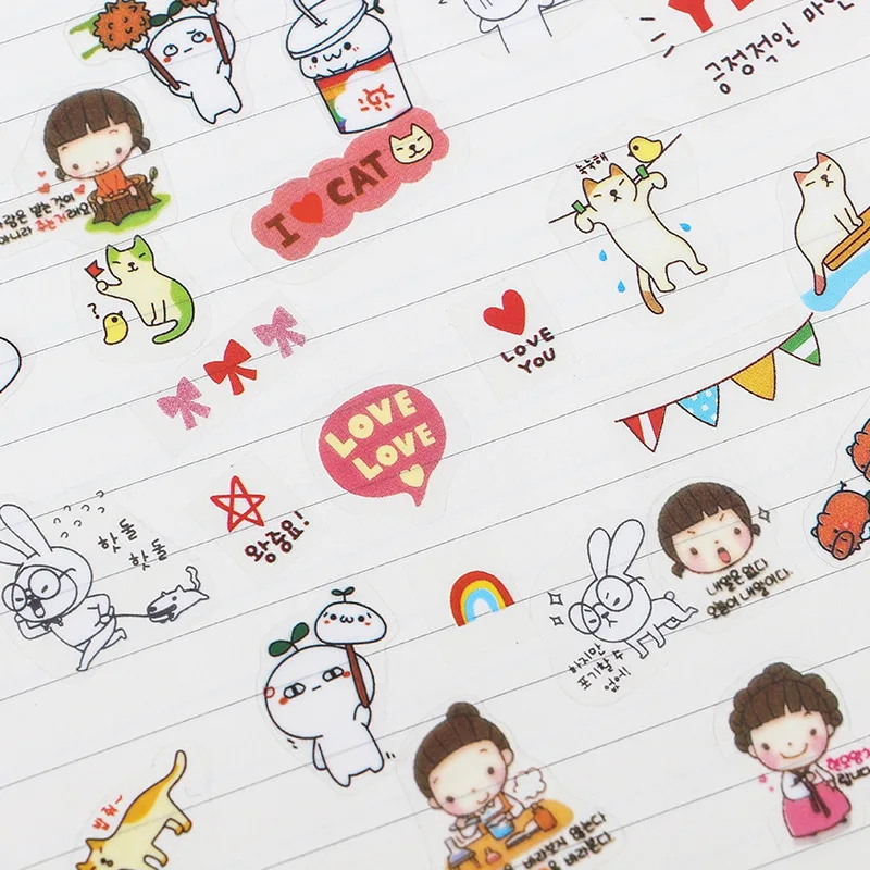 6Pcs/set Cute Unicorn Cartoon Animals Sticker Pvc Stickers Diary Scrapbook Cups Decoration Toy For Girls |