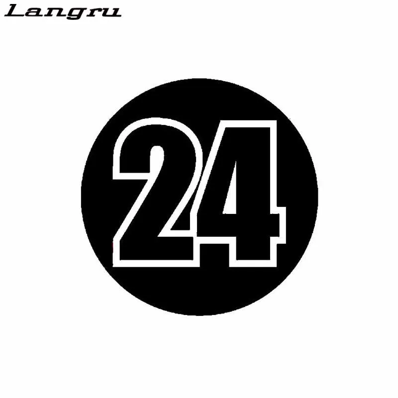 Langru модный гоночный номер 24 украшение Автомобильная Наклейка Виниловые