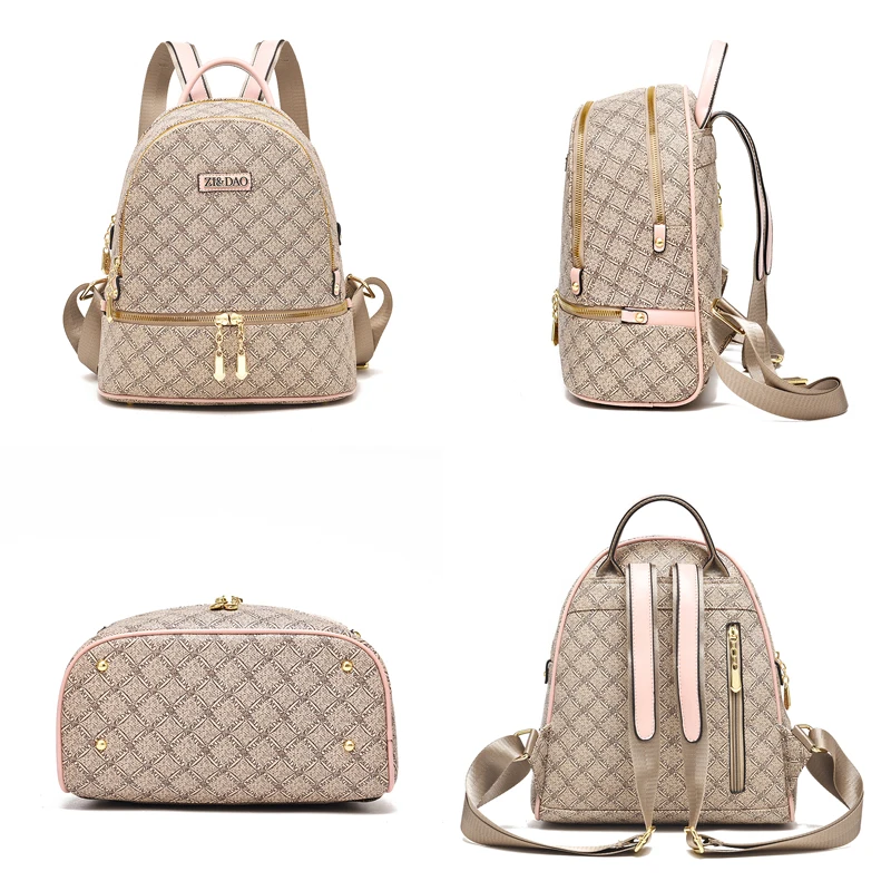 Brand Printed Women Backpack High Quality Youth Leather Backpacks for Teenage Girls Female School Women Travel Backpack