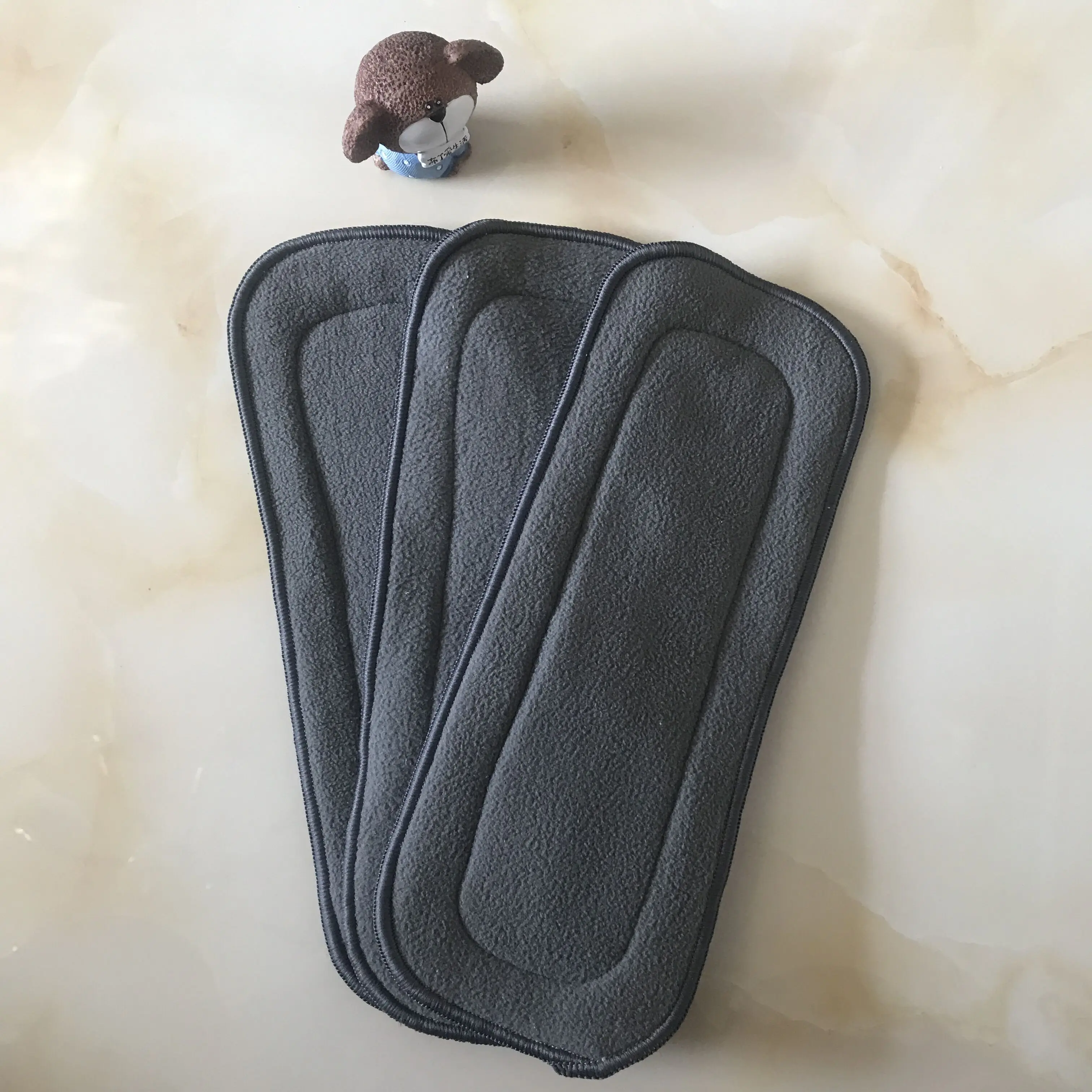 Продвижение бамбуковый уголь пеленки вставки 5 слойные бамбуковые Абсорбенты