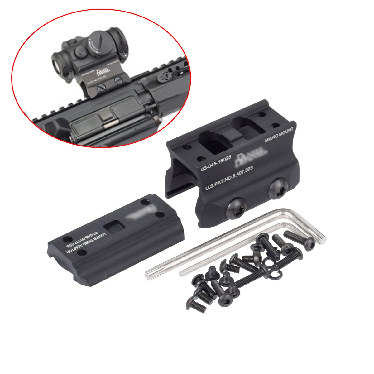 

Tactical T1 T2 H1 Red Dot Sights Mount For Huting Rifle AR15 M4 DD Optic Riser Increased Mounting Base Accessories