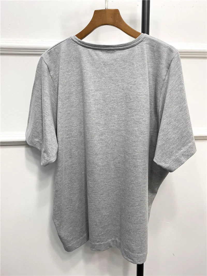 

Women T-shirt Spring Summer O Neck Cotton Simple Loose Short Sleeve Tees