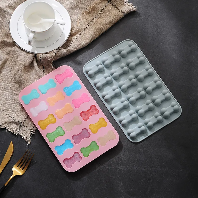 

18 Holes Bone Cookie Chocolate Cake Silicone Molds Kitchen Pastry Baking Tools Fondant Cake Decorating Mold