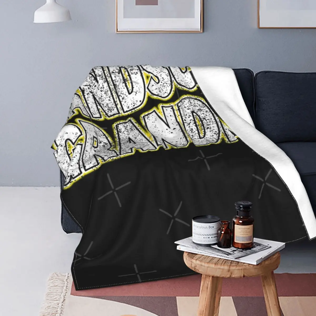 

Manta de muselina a cuadros para el hogar, ropa de cama a cuadros, manta de muselina, textil de lujo, guapo abuelo, 433