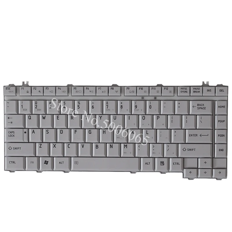 Grayish white Для TOSHIBA Satellite A200 M200 A300 M300 L300 L305D M205 L200 L205 серии клавиатуры ноутбука США черный - Цвет: Grayish white