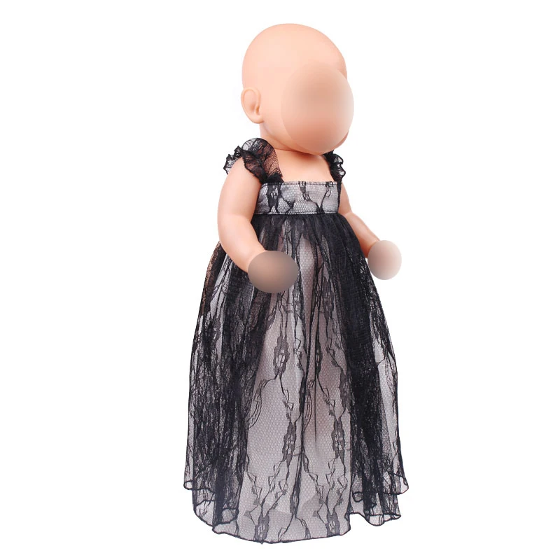 43 см платье для маленьких кукол кружевная длинная юбка новорожденных принцесс