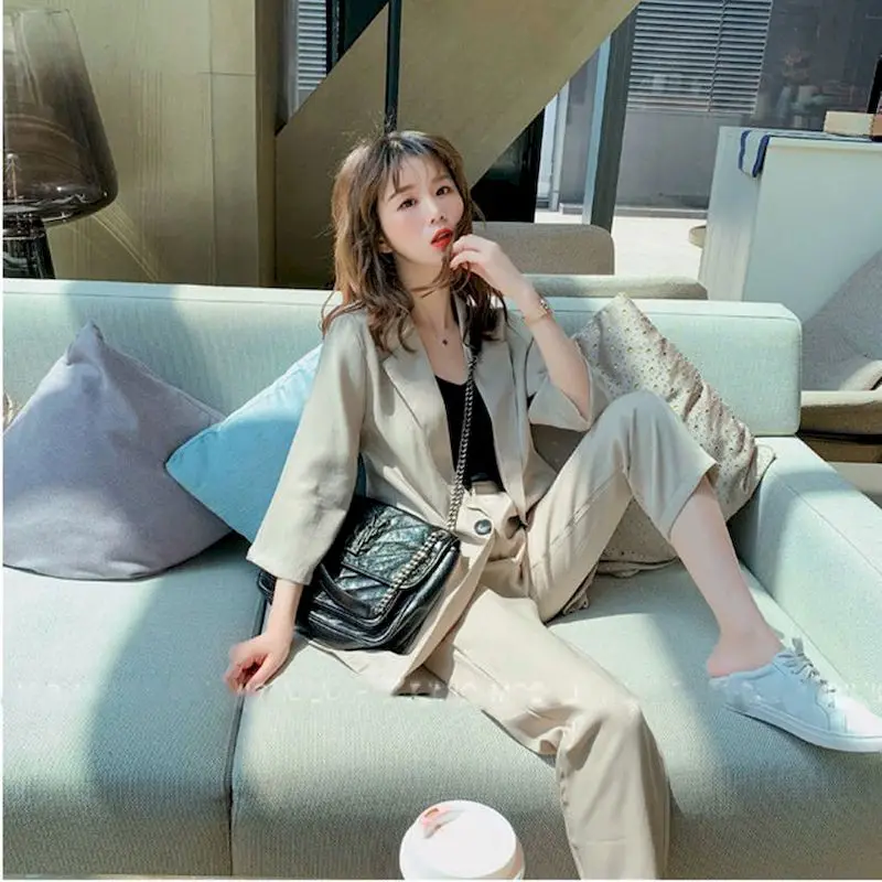 Женские костюмы для колледжа Модные свободные милый корейский профессиональный