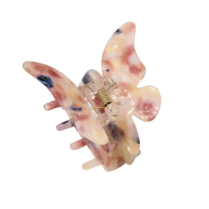 

Hair accessoires Sweet Small Acrylic Hair Claws Gift For Women Butterfly Hairpins Color Hair Clip Ladies Girl Headwear Jewelry