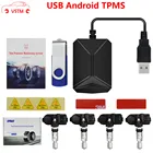 Система контроля давления в шинах, с USB, TMPS, Android, TPMS, для автомобильного радио, DVD-плеера, система контроля давления в шинах, внутренний внешний датчик