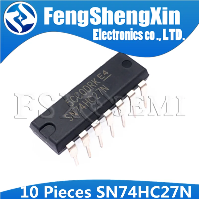10 шт. SN74HC27N DIP 14 74HC27 DIP14 HD74HC27P 74HC27N тройные 3 входные положительные номинальные шлюзы