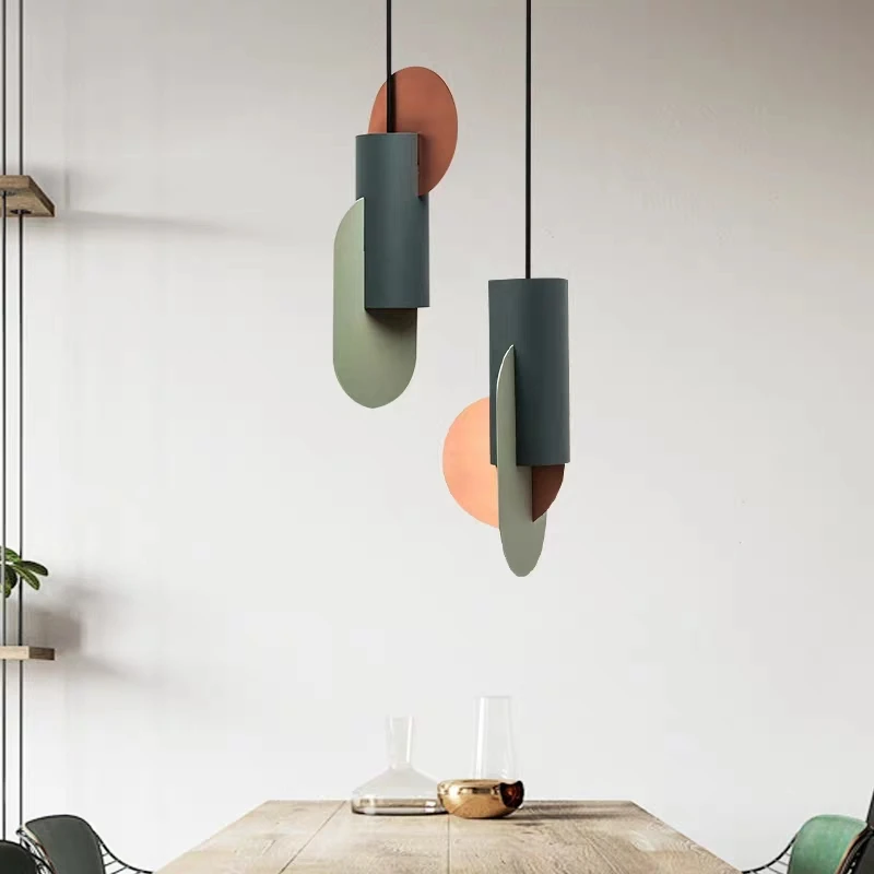 

DANISH DESIGNER PENDANT LIGHTS CREATIVE SPLICING IRON HANGLAMP FOR DINING ROOM BEDROOM NORDIC HOME DECOR LUMINAIRE SUSPENSION