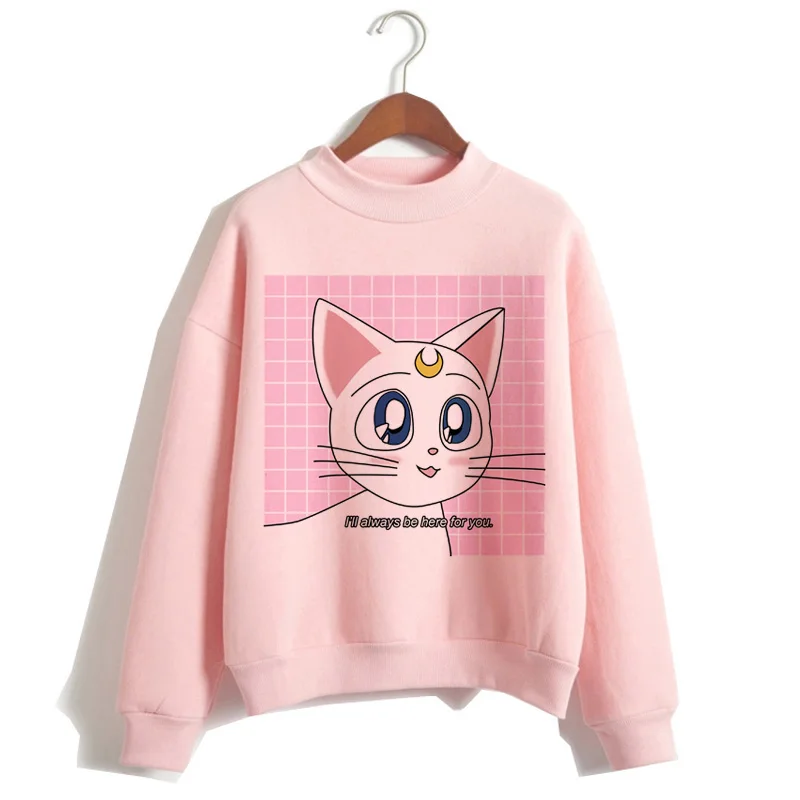 Сейлор Мун в стиле Харадзюку Толстовка 2019 Корейском Стиль кепки Kawaii 90s детской