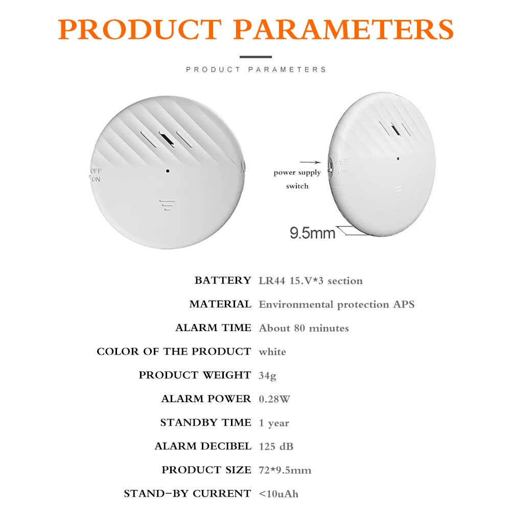 125dB ультра тонкий Break Сенсор сигнализации Беспроводной Стекло разбития оконная