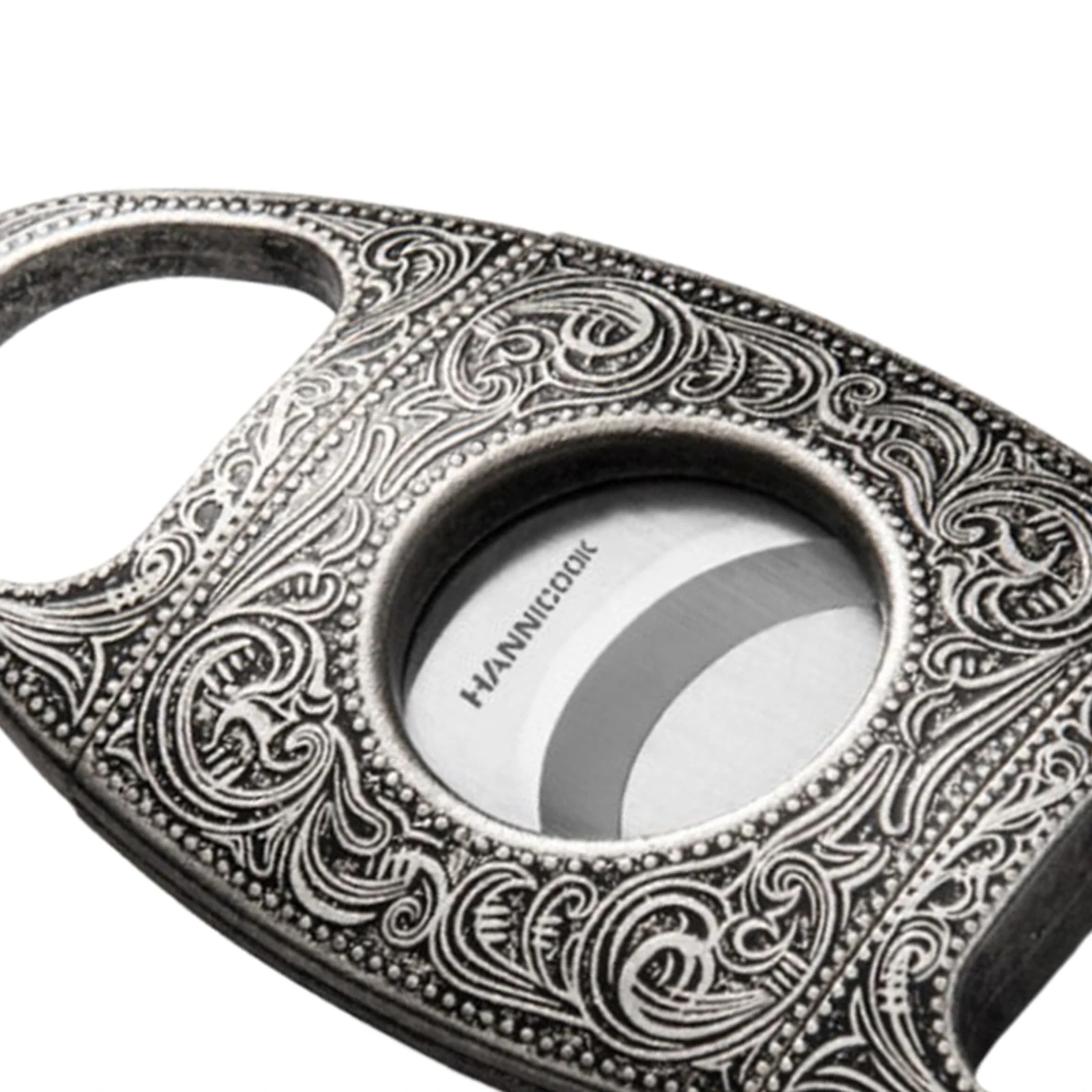 

Дорожный ножницы для сигар из нержавеющей стали с античной бронзовой гравировкой, ножницы с двойной кромкой, слайсер для большинства подар...