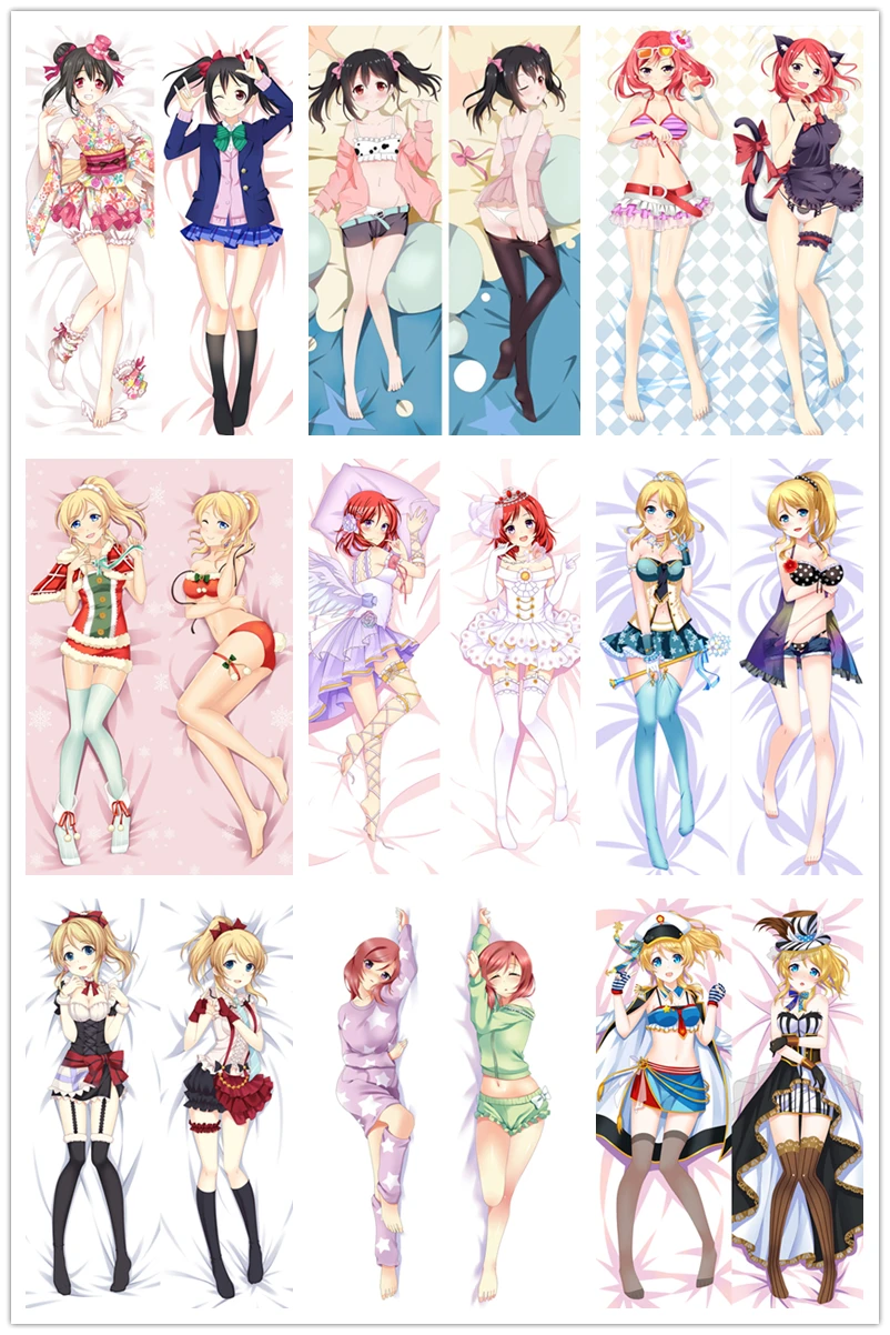 Боди дакимакура из аниме LoveLive! Schoolidolproject Нико Наволочка Чехол для подушки крышка