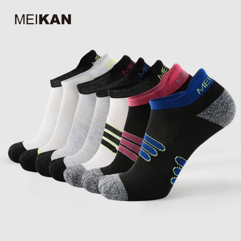

Spring and summer men and women sports boat socks backrest mesh breathable shallow mouth socks