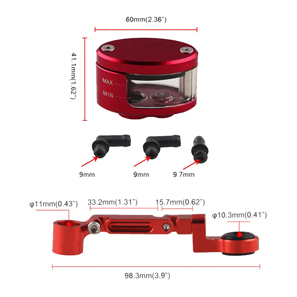 Универсальный мотоциклетный алюминиевый бак сцепления с ЧПУ цилиндр резервуар